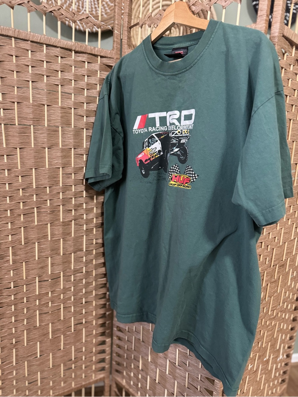 HUF Dark Green TRD Racing Graphic Short Sleeve Tee
